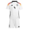 Officiële Voetbalshirt + Korte Broek Duitsland Tah 4 Thuis EK 2024 - Kids